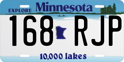 MN license plate 168RJP