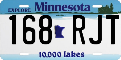 MN license plate 168RJT