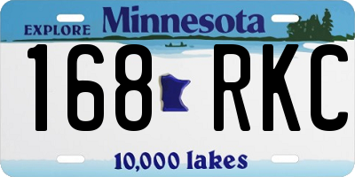 MN license plate 168RKC