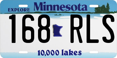 MN license plate 168RLS