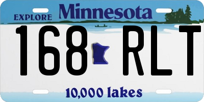 MN license plate 168RLT