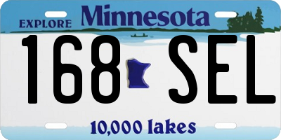 MN license plate 168SEL