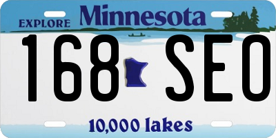 MN license plate 168SEO
