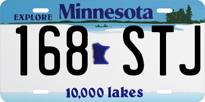 MN license plate 168STJ