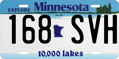 MN license plate 168SVH