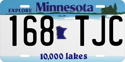MN license plate 168TJC