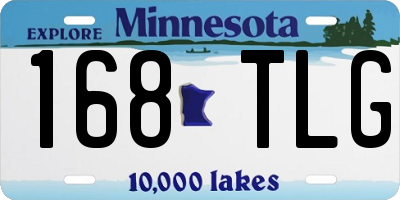 MN license plate 168TLG
