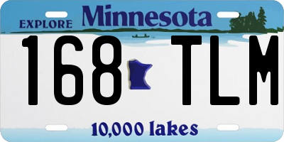 MN license plate 168TLM