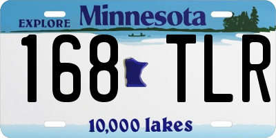 MN license plate 168TLR