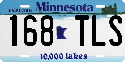 MN license plate 168TLS