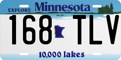 MN license plate 168TLV