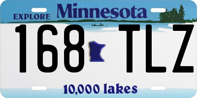 MN license plate 168TLZ