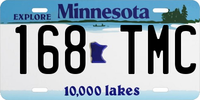 MN license plate 168TMC