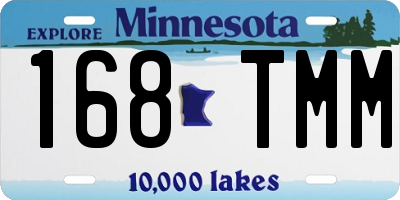 MN license plate 168TMM