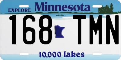 MN license plate 168TMN