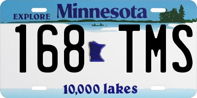 MN license plate 168TMS