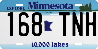 MN license plate 168TNH