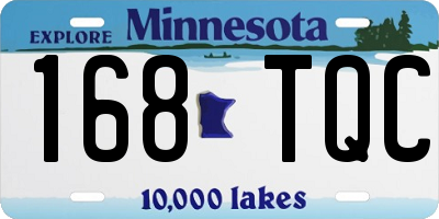 MN license plate 168TQC