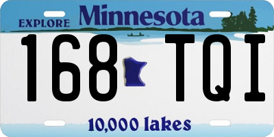 MN license plate 168TQI