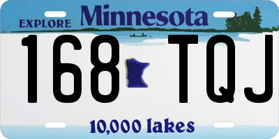 MN license plate 168TQJ