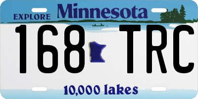 MN license plate 168TRC