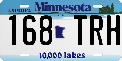 MN license plate 168TRH