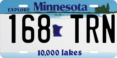 MN license plate 168TRN