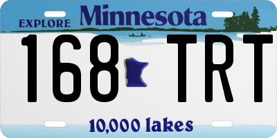 MN license plate 168TRT