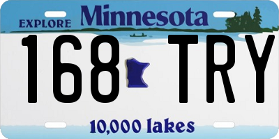 MN license plate 168TRY