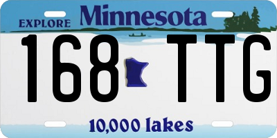 MN license plate 168TTG