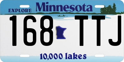 MN license plate 168TTJ