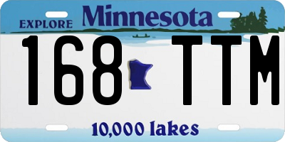 MN license plate 168TTM