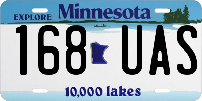 MN license plate 168UAS