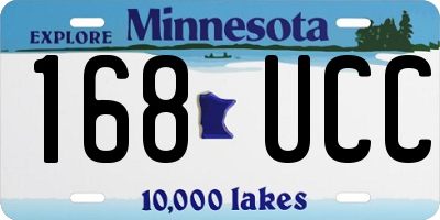 MN license plate 168UCC