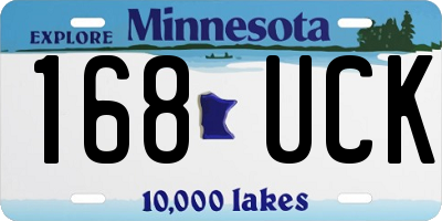 MN license plate 168UCK