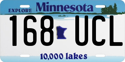 MN license plate 168UCL
