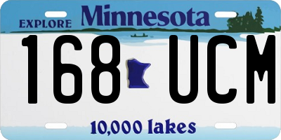 MN license plate 168UCM