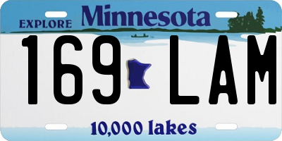 MN license plate 169LAM