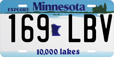 MN license plate 169LBV