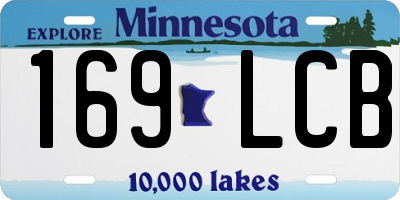 MN license plate 169LCB