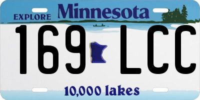 MN license plate 169LCC