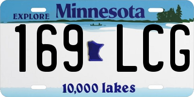 MN license plate 169LCG