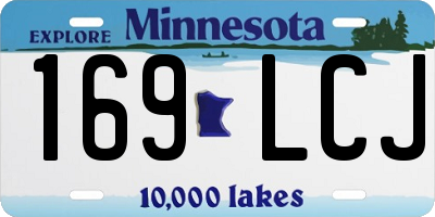 MN license plate 169LCJ