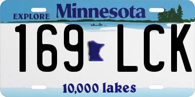 MN license plate 169LCK