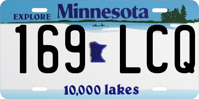MN license plate 169LCQ