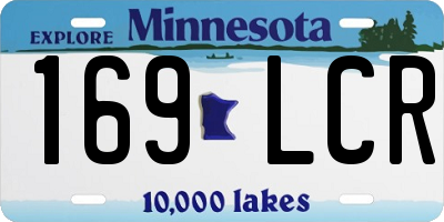 MN license plate 169LCR