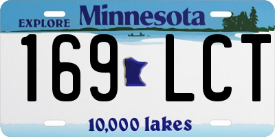 MN license plate 169LCT