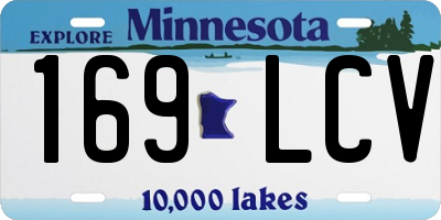 MN license plate 169LCV