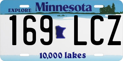 MN license plate 169LCZ