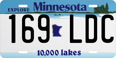 MN license plate 169LDC